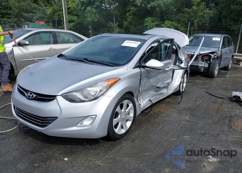 2012 Hyundai Elantra Limited (Ulsan Plant) из США, поврежденный, VIN KMHDH4AE3CU181552